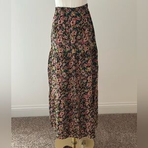 Wild Fable Women's Floral Skirt Black Maxi Size XS
